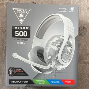 Turtle Beach Recon 500 Wired Gaming Headset - White/Gray Camouflage